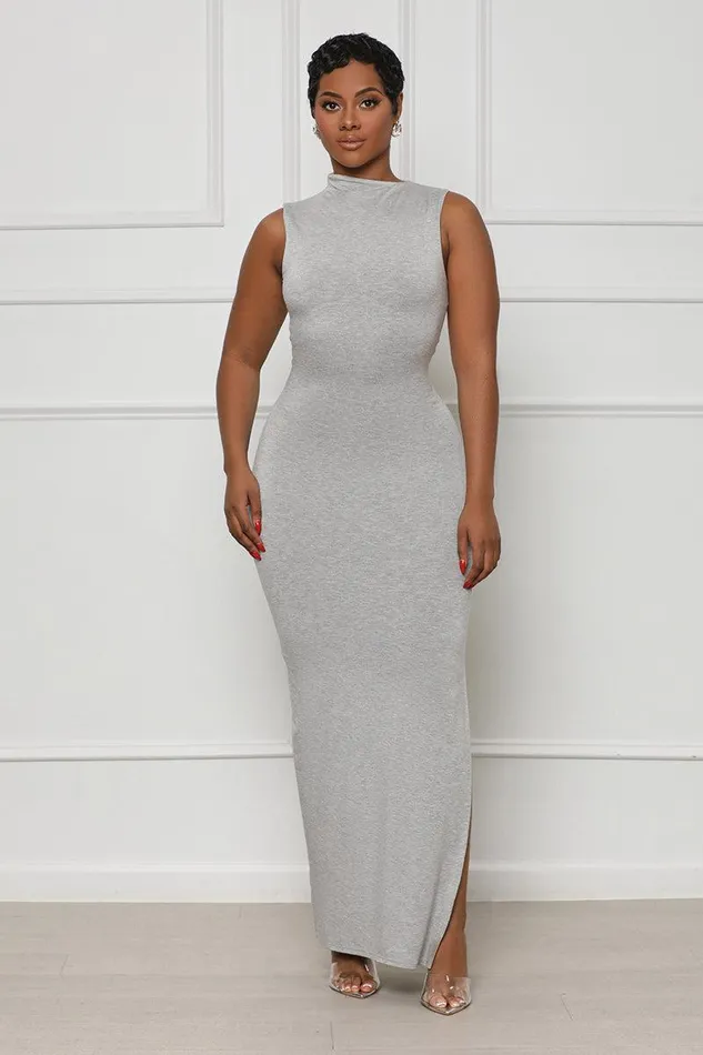 Lilly039s Kloset Dresses Women Set The Tone High Neck Dress GreyFINAL SALE