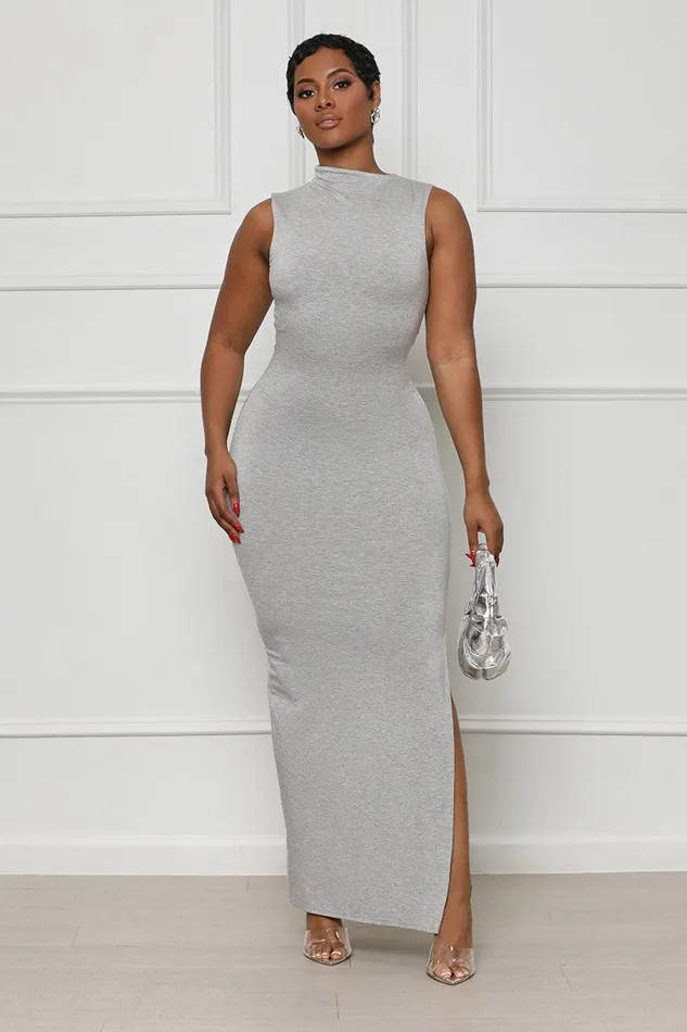 Lilly039s Kloset Dresses Women Set The Tone High Neck Dress GreyFINAL SALE