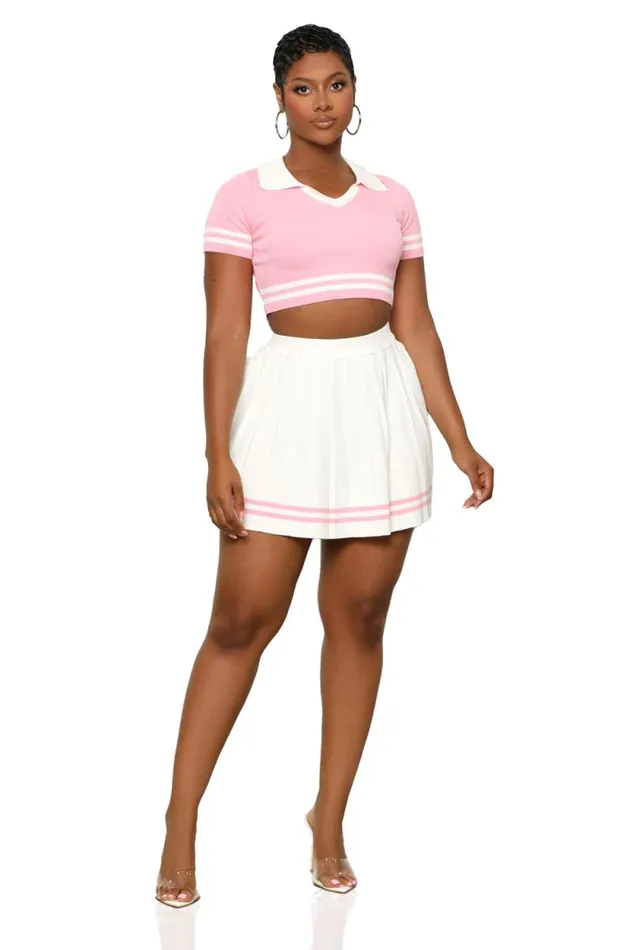 Lilly039s Kloset Sets Women Good Game Skirt Set PinkFINAL SALE
