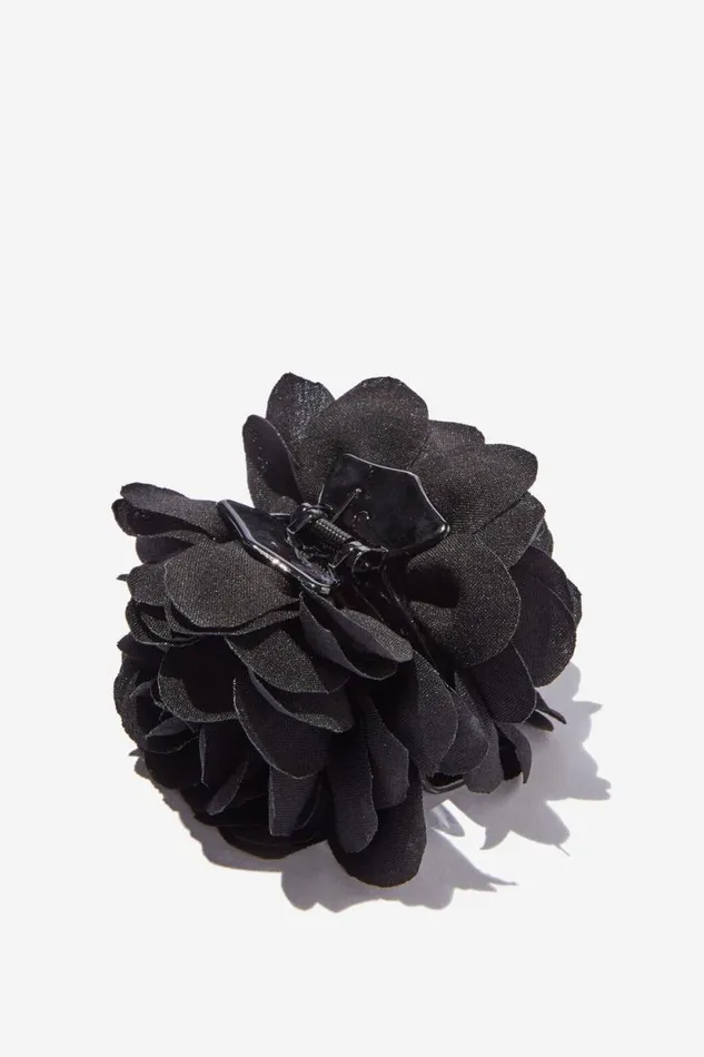 Lily Hair Claw Black Rose Women Cotton On Hair Accessories