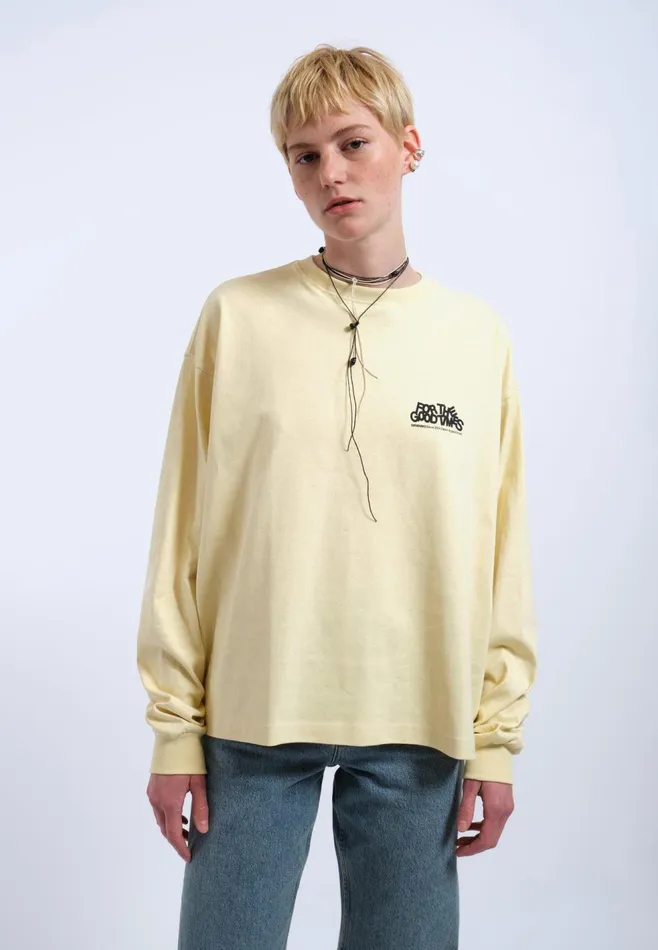 Lily Long Sleeve 8211 Light Yellow Flower Times Light Yellow Flower Times Women Dr Denim Longsleeves