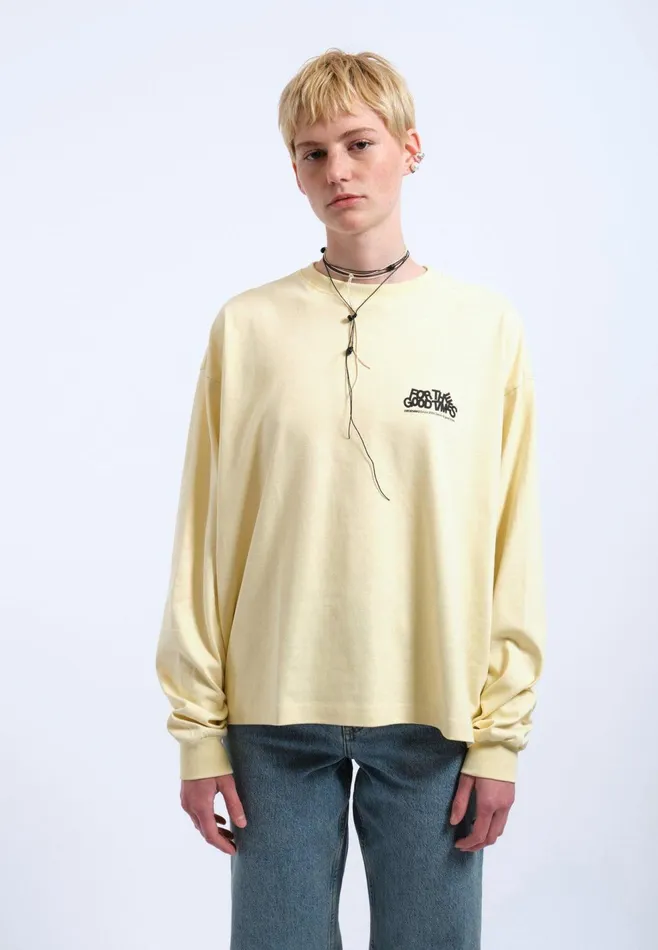 Lily Long Sleeve 8211 Light Yellow Flower Times Light Yellow Flower Times Women Dr Denim Longsleeves