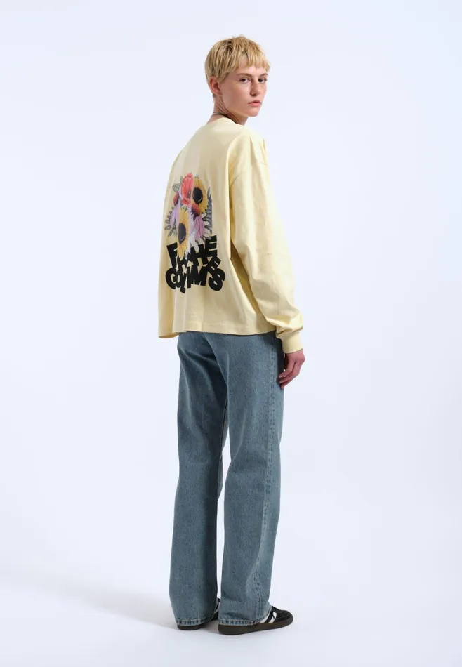 Lily Long Sleeve 8211 Light Yellow Flower Times Light Yellow Flower Times Women Dr Denim Longsleeves