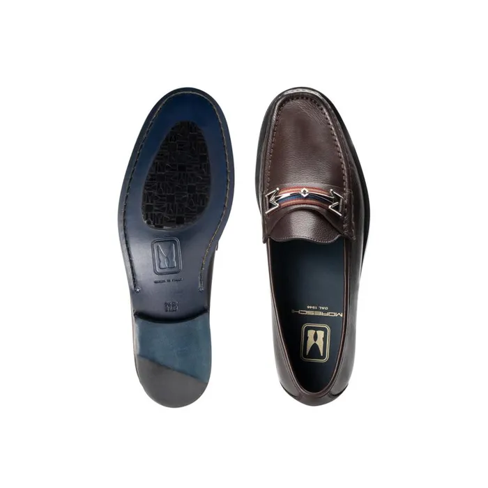 Loafers Men Moreschi Brown Leather Loafer