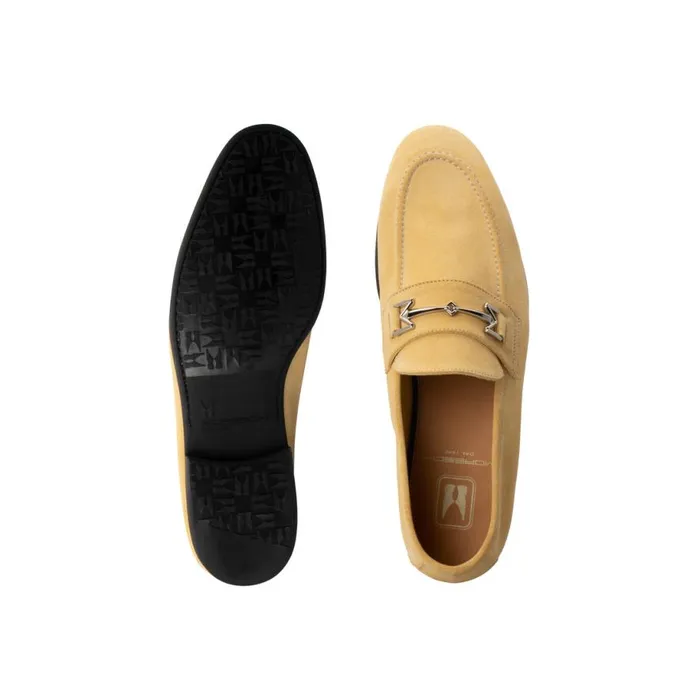 Loafers Men Moreschi Yellow Suede Loafer