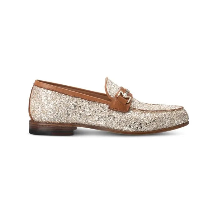 Loafers Women Moreschi FOR HER 8211 Gold Glitter Loafer
