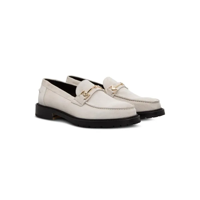 Loafers Women Moreschi White Suede Loafer