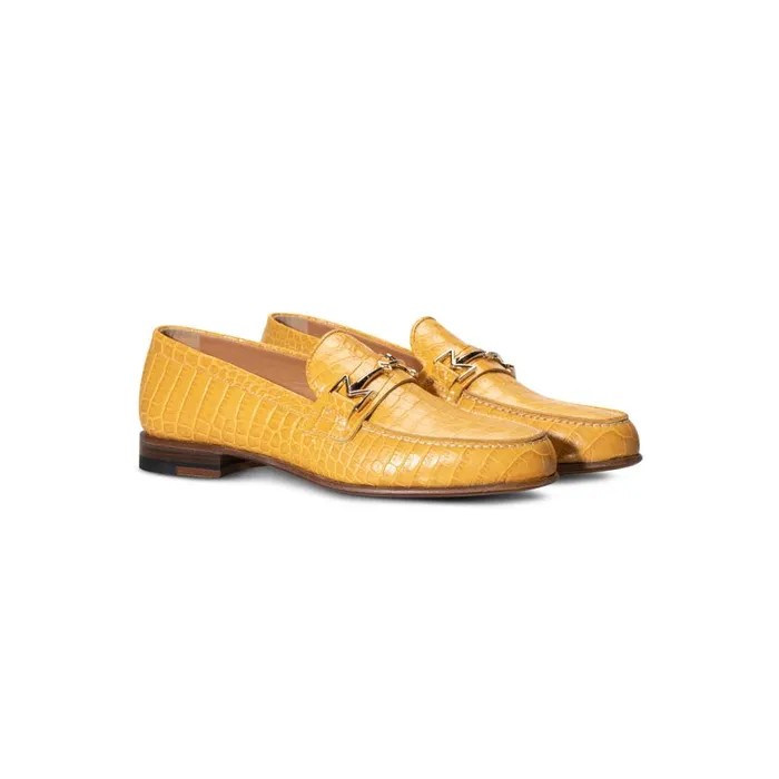 Loafers Women Moreschi Yellow Leather Woman Loafer