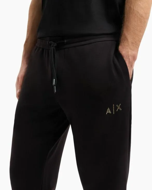 Logo Sweatshirt Joggers Black Men Armani Matching Sets Logo Sweatshirt Joggers Black Men Armani Matching Sets