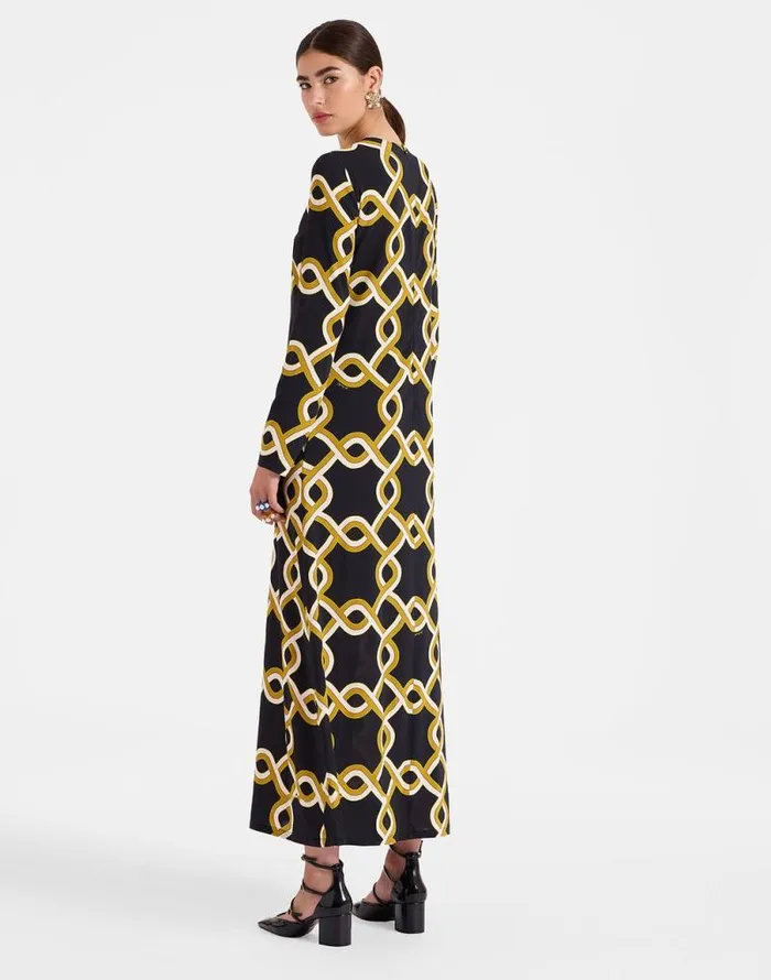 Long Sleeve Swing Dress Tackle Black Women La Double J Dresses Long Sleeve Swing Dress Tackle Black Women La Double J Dresses
