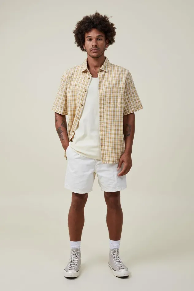 Loose Fit Rib Tank Lemon Men Cotton On Tees and Tanks Loose Fit Rib Tank Lemon Men Cotton On Tees and Tanks