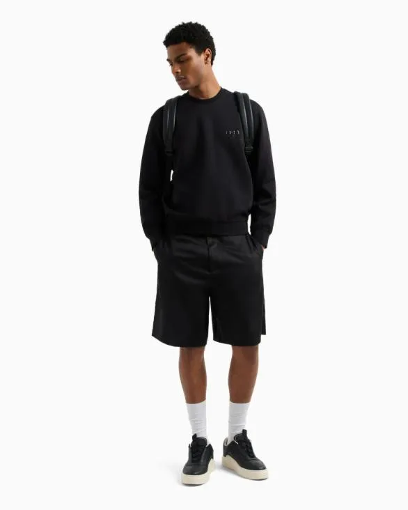 Lost In Sound Crewneck Sweatshirt Black Men Armani Sweatshirts Lost In Sound Crewneck Sweatshirt Black Men Armani Sweatshirts