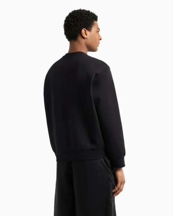 Lost In Sound Crewneck Sweatshirt Black Men Armani Sweatshirts Lost In Sound Crewneck Sweatshirt Black Men Armani Sweatshirts