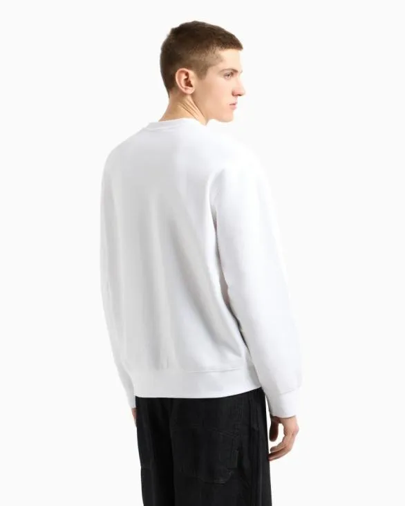 Lost In Sound Crewneck Sweatshirt White Men Armani Sweatshirts Lost In Sound Crewneck Sweatshirt White Men Armani Sweatshirts
