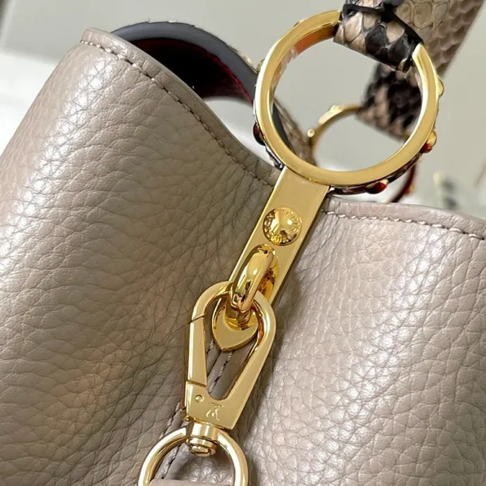 Louis Vuitton Capucines Bag Louis Vuitton N82068 Capucines BB Steeple Gray 8211 Louis Vuitton Handbag Store 8211 Women