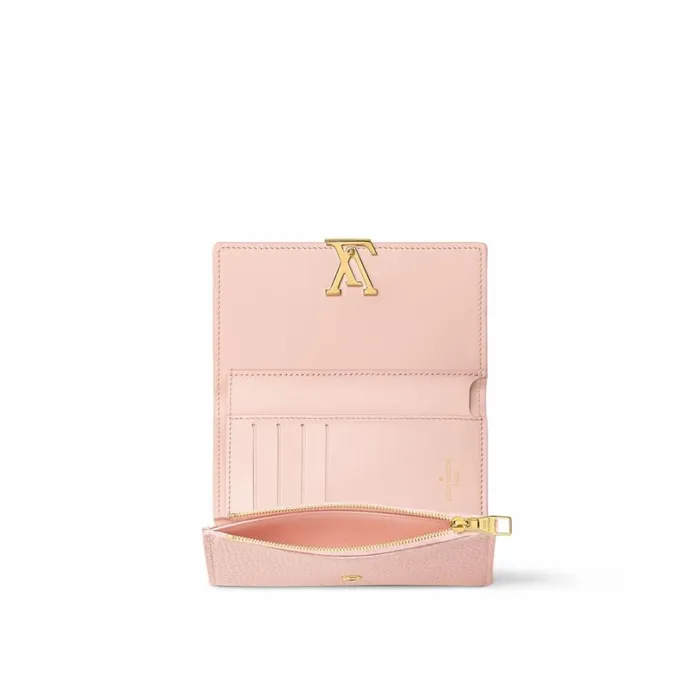 Louis Vuitton Wallets Louis Vuitton M82361 Capucines Compact Wallet Rose Jasmine 8211 Louis Vuitton Handbag Store 8211 Women