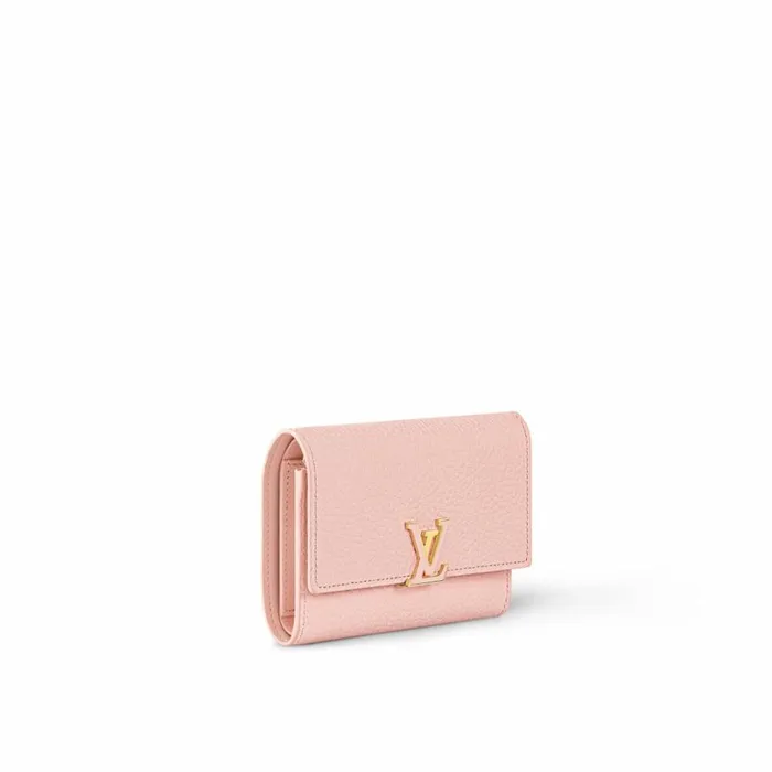 Louis Vuitton Wallets Louis Vuitton M82361 Capucines Compact Wallet Rose Jasmine 8211 Louis Vuitton Handbag Store 8211 Women