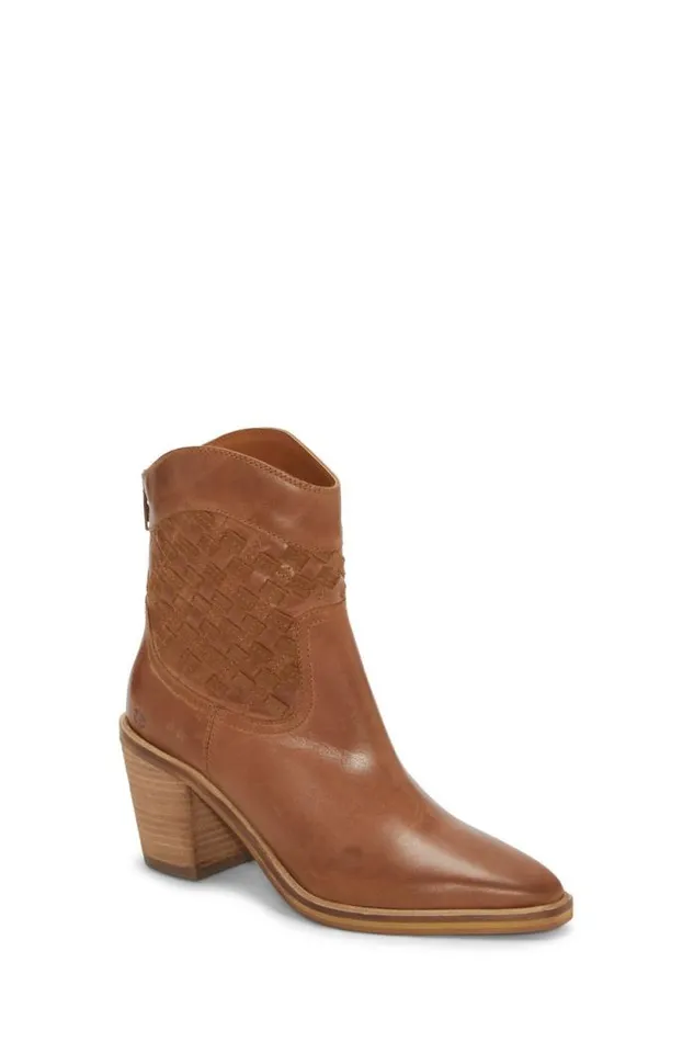 Lucky Brand Aryleis Western Bootie Open Brownrust Women Shoes