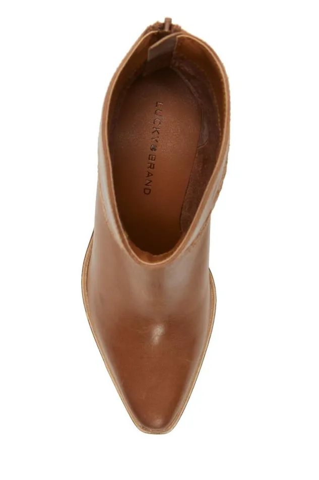 Lucky Brand Aryleis Western Bootie Open Brownrust Women Shoes