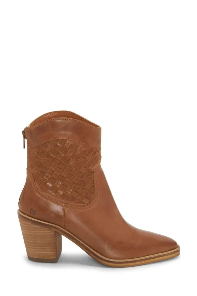 Lucky Brand Aryleis Western Bootie Open Brownrust Women Shoes