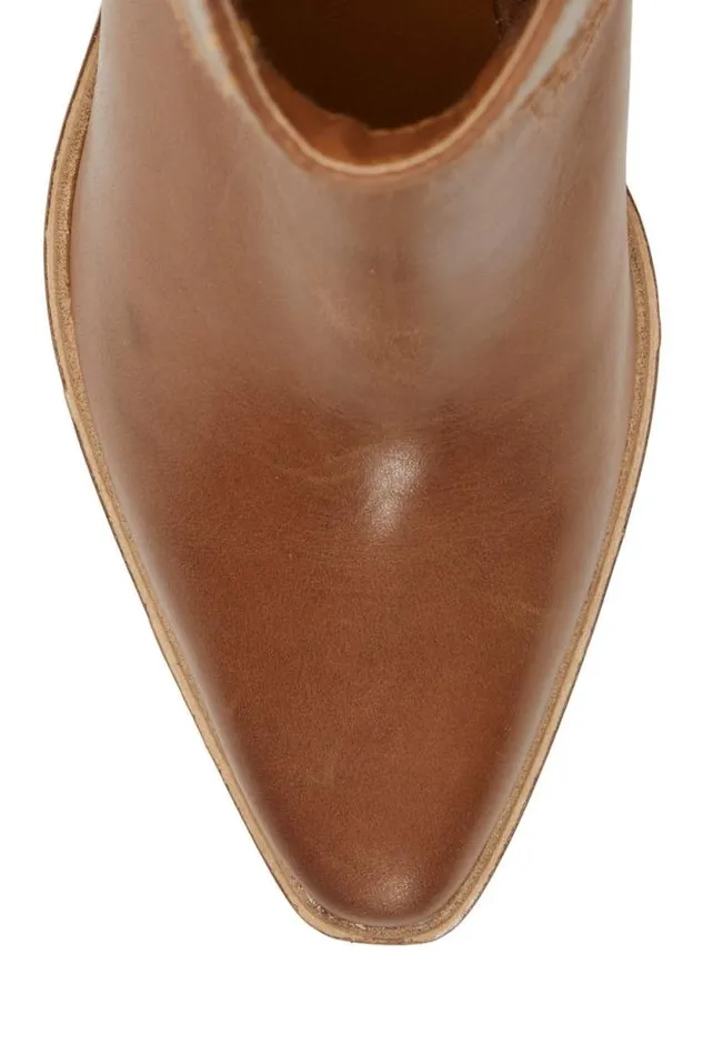 Lucky Brand Aryleis Western Bootie Open Brownrust Women Shoes