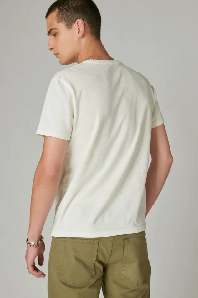 Lucky Brand Bowie Spiders Tee Whisper White Men Graphic Tees
