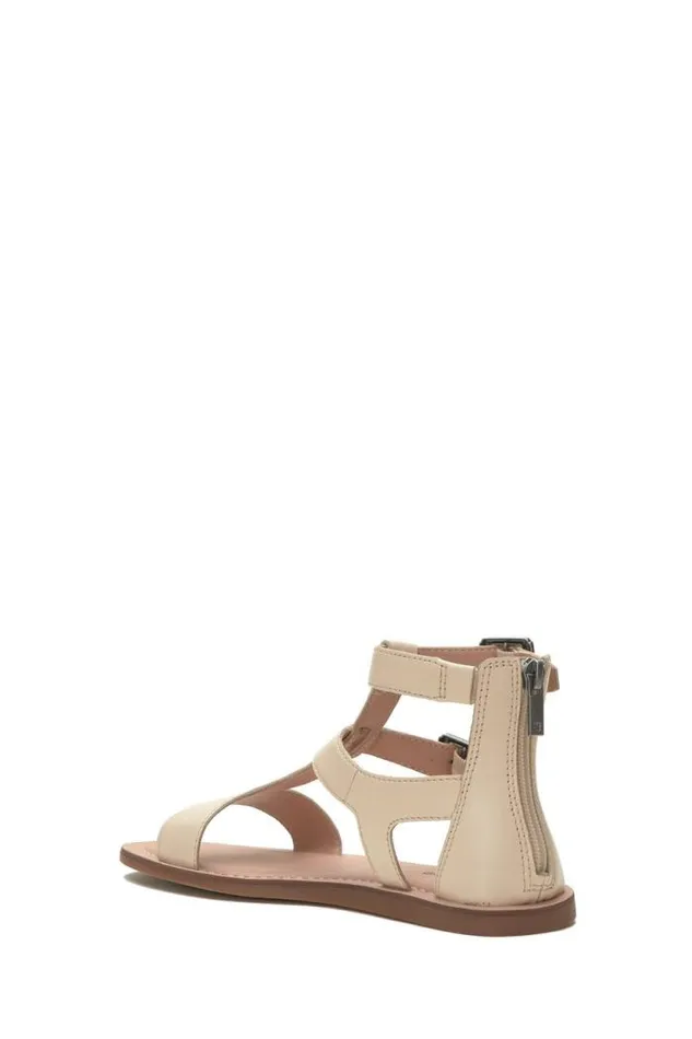 Lucky Brand Brelin Buckle Sandal White Women Shoes