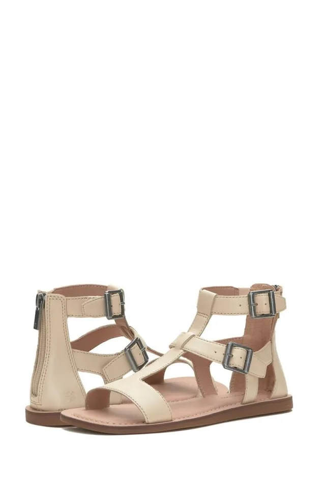 Lucky Brand Brelin Buckle Sandal White Women Shoes