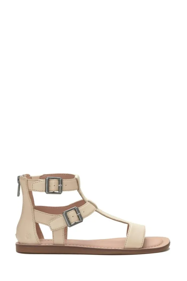 Lucky Brand Brelin Buckle Sandal White Women Shoes