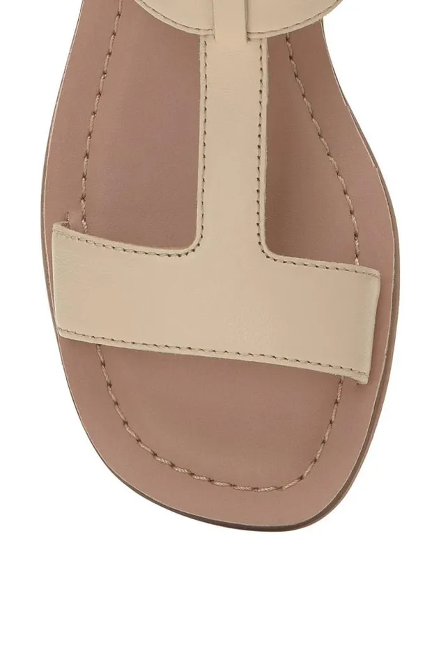 Lucky Brand Brelin Buckle Sandal White Women Shoes