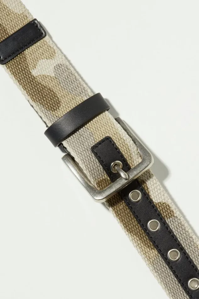 Lucky Brand Camo Webbed Belt Multi Men Belts Lucky Brand Camo Webbed Belt Multi Men Belts