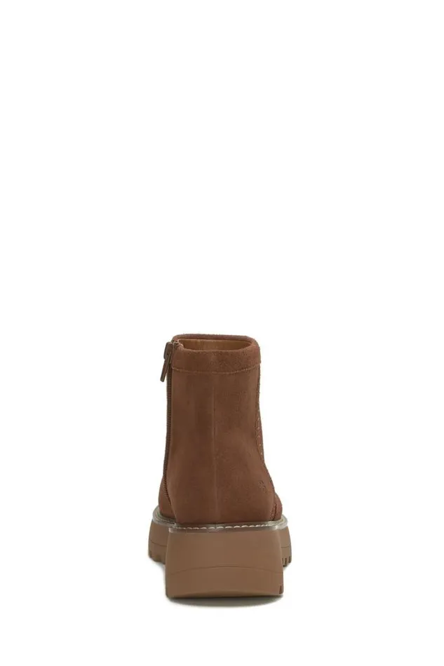 Lucky Brand Chameli Lug Bootie Dark Brown Women Shoes