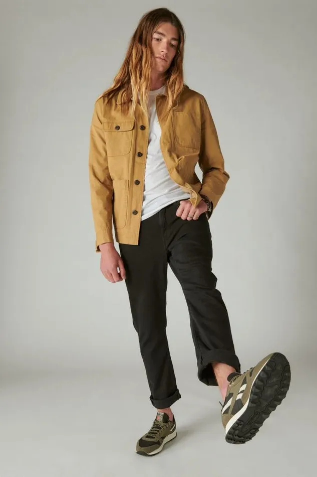 Lucky Brand Chore Jacket Sand Men Jackets and Outerwear