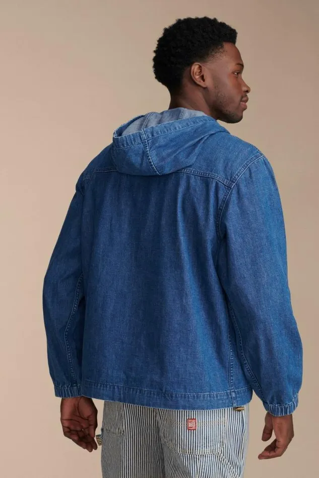 Lucky Brand Denim Pop Over Jacket Stillwell Men Jackets and Outerwear