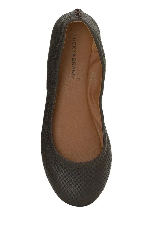Lucky Brand Emmie Flats Dark Green Women Shoes Lucky Brand Emmie Flats Dark Green Women Shoes