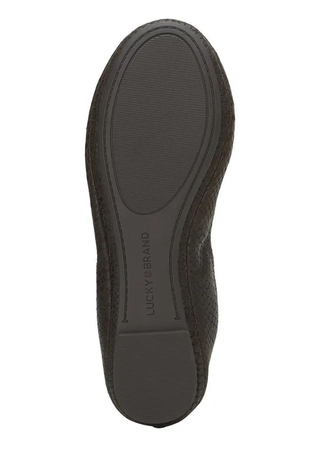 Lucky Brand Emmie Flats Dark Green Women Shoes Lucky Brand Emmie Flats Dark Green Women Shoes