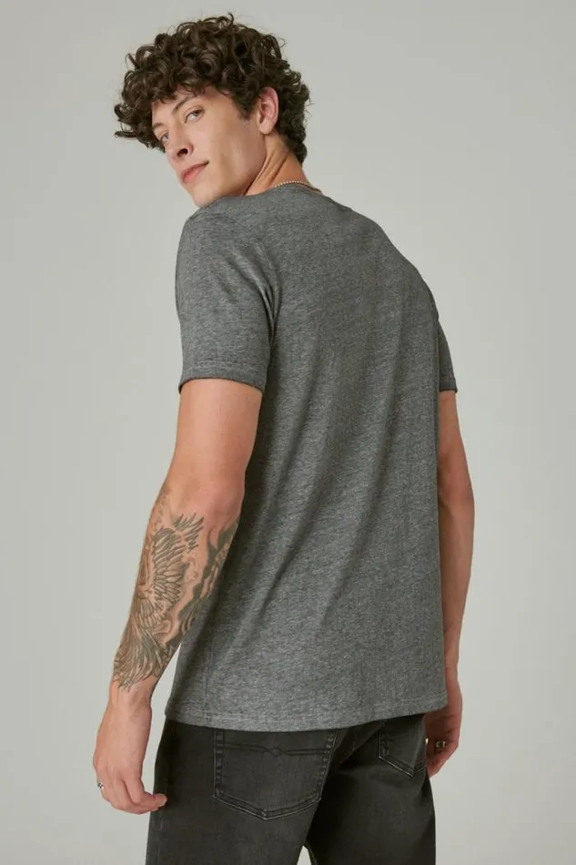 Lucky Brand Grateful Dead Skeletons Jet Black Men Graphic Tees