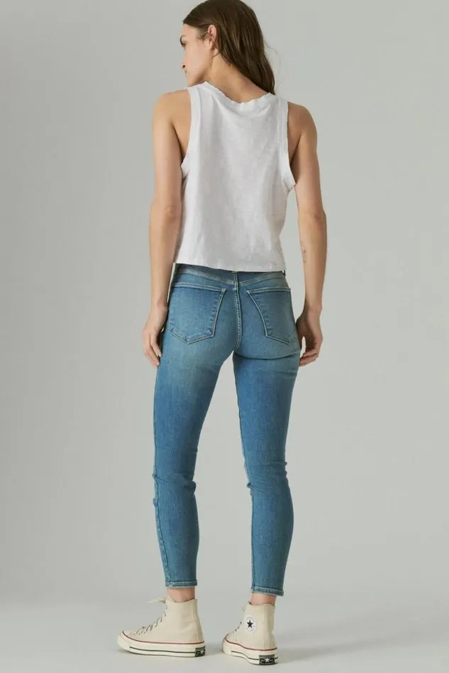 Lucky Brand High Rise Bridgette With Exposed Button Fly Center Stage Women Jeans