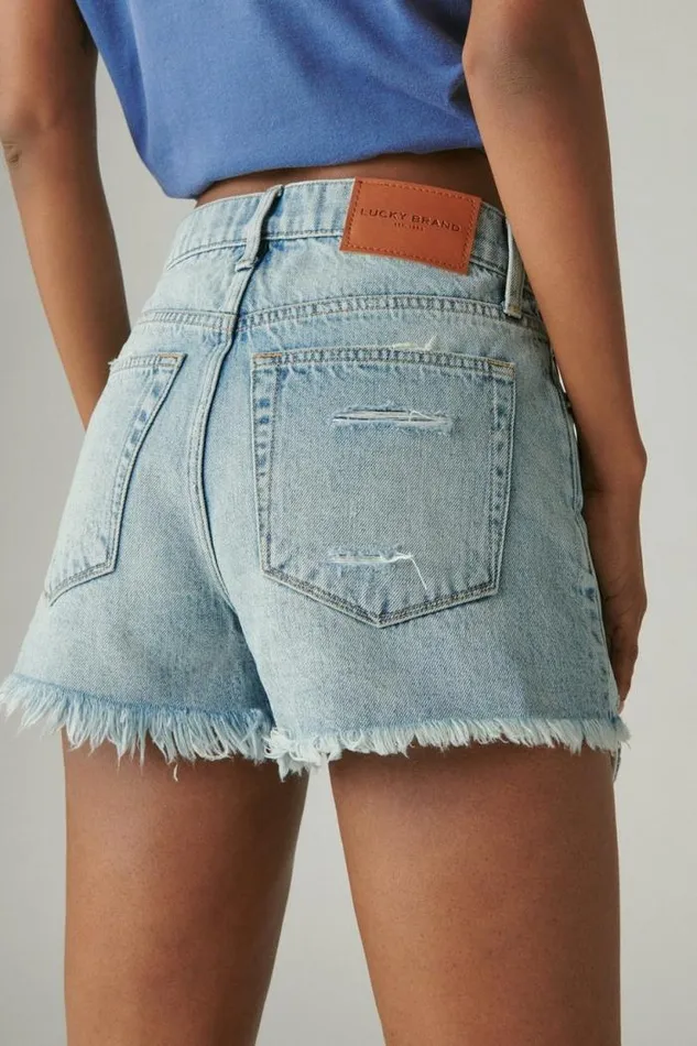 Lucky Brand High Rise Mom Short Sunbeam Women Shorts