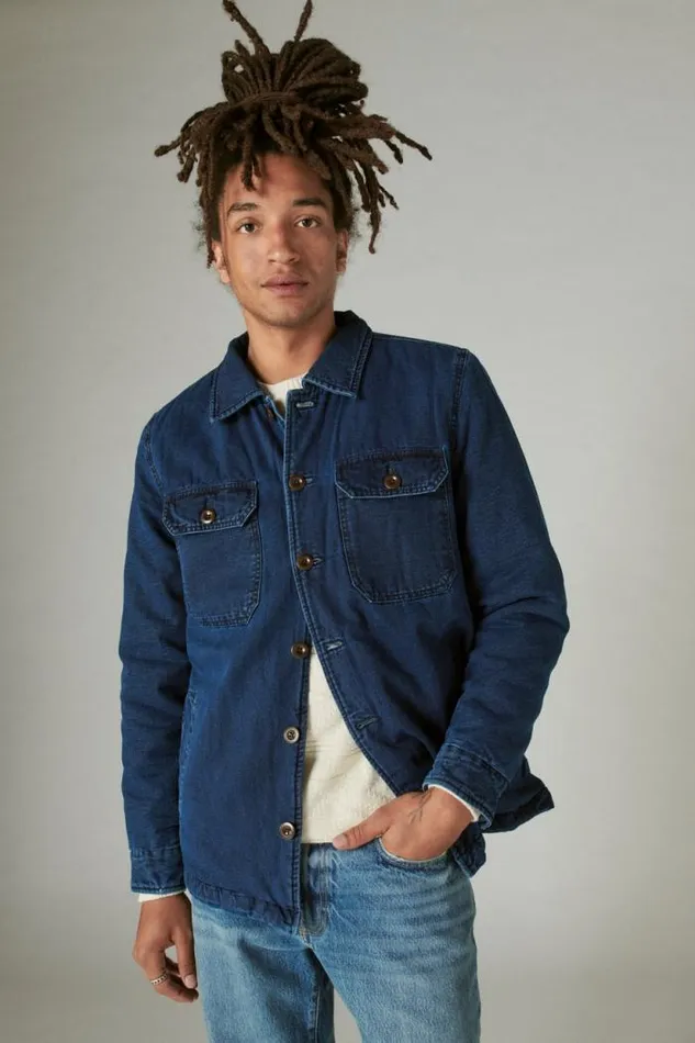 Lucky Brand Indigo Shirt Jacket 419 Indigo Men Jackets and Outerwear
