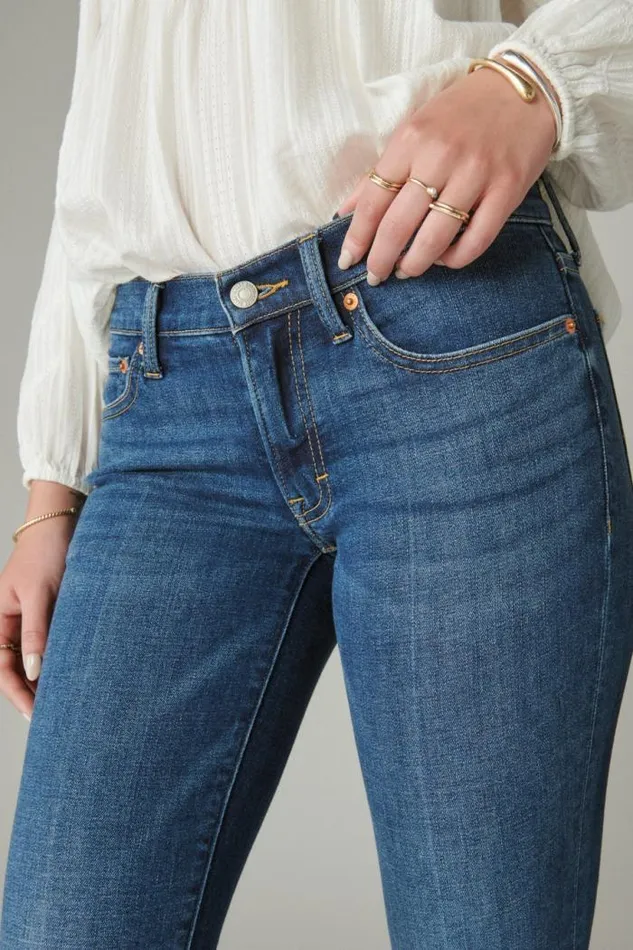 Lucky Brand Mid Rise Sweet Flare Starry Night Women Jeans