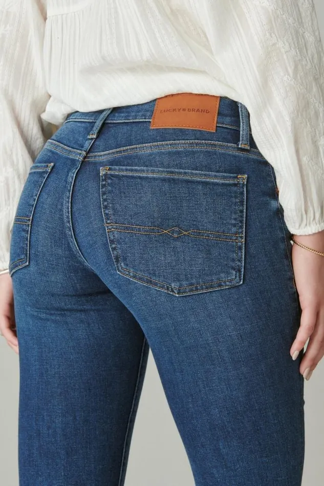 Lucky Brand Mid Rise Sweet Flare Starry Night Women Jeans
