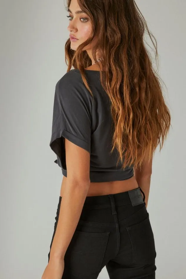 Lucky Brand Mid Rise Sweet Straight Clean Black Women Jeans