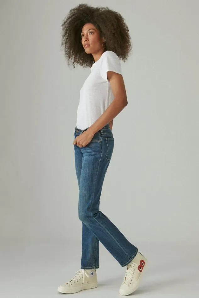 Lucky Brand Mid Rise Sweet Straight Tanzanite Women Jeans
