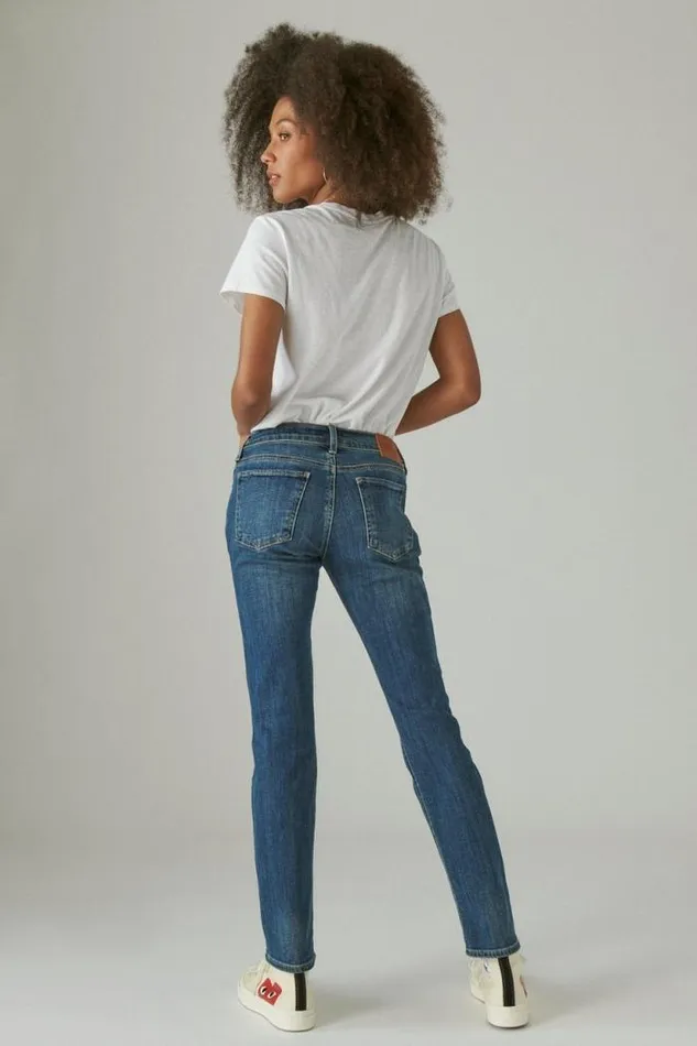 Lucky Brand Mid Rise Sweet Straight Tanzanite Women Jeans