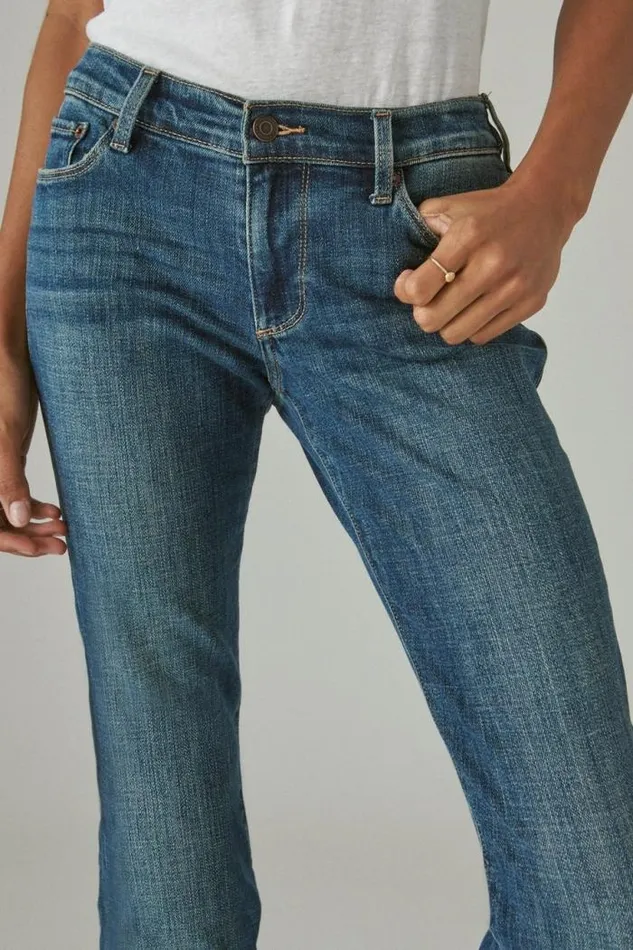 Lucky Brand Mid Rise Sweet Straight Tanzanite Women Jeans