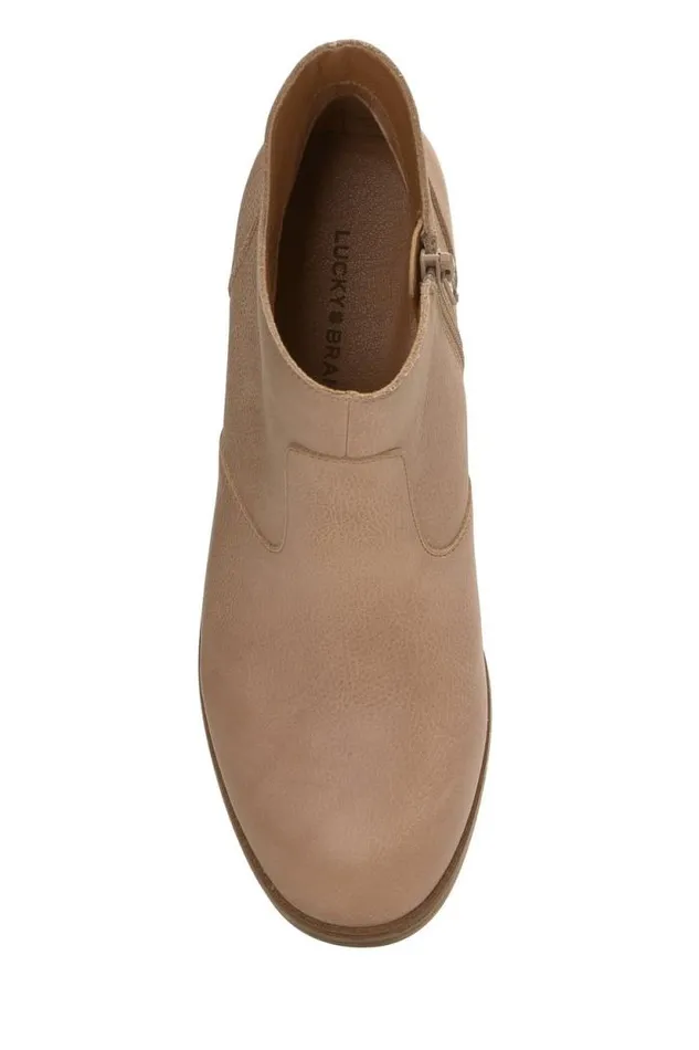 Lucky Brand Quinlee Ankle Bootie Open Beigekhaki Women Shoes