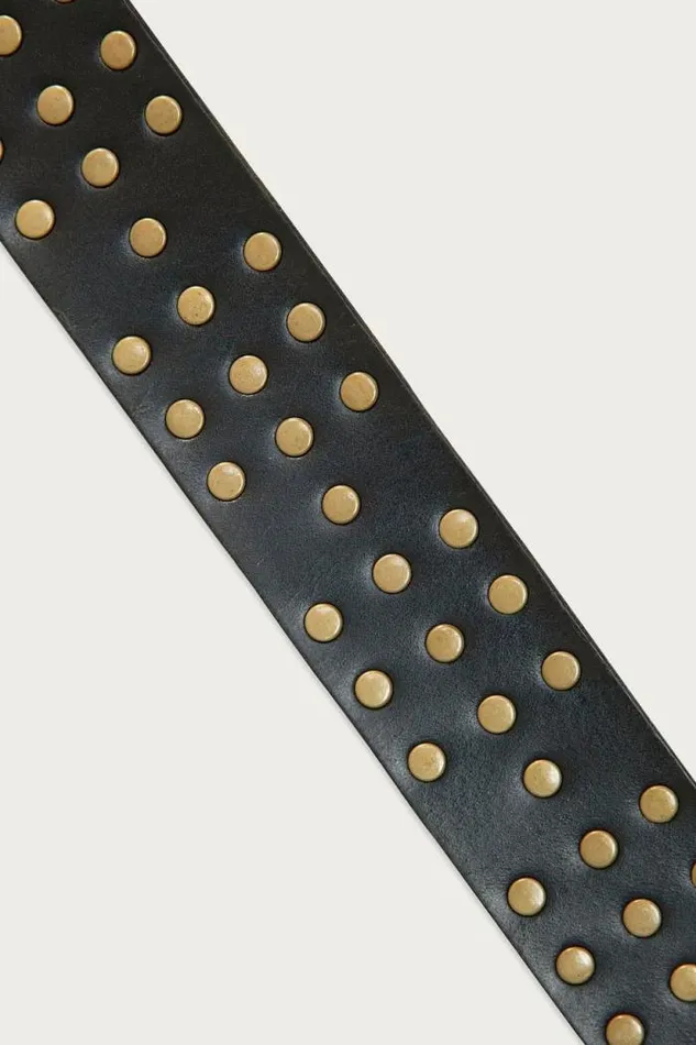 Lucky Brand Rivet Studded Leather Belt Black Women Belts Lucky Brand Rivet Studded Leather Belt Black Women Belts