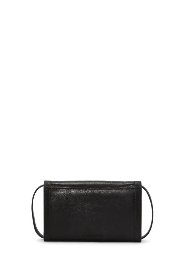 Lucky Brand Ruth Scalloped Crossbody Bag Black Women Handbags