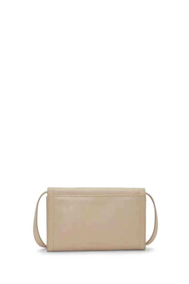 Lucky Brand Ruth Scalloped Crossbody Bag Light Grey Women Handbags